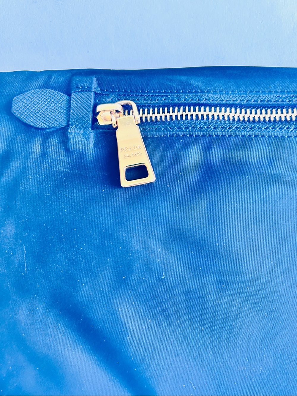Prada Black Nylon Fold-Over Clutch - Picture 8 of 13